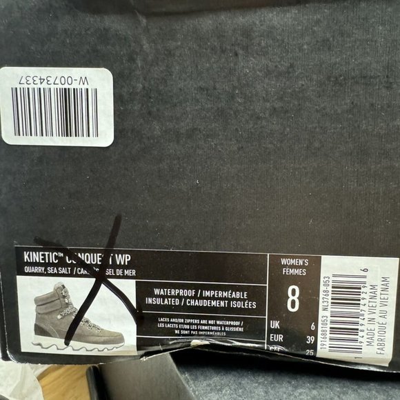 Sorel Womens Explorer II Joan Waterproof Boot Black Size 8 M - Picture 6 of 6